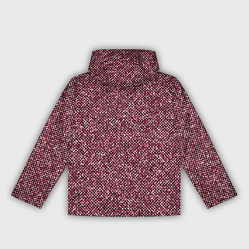 Женская ветровка Бело-бордовый тексутрный / 3D-Черный – фото 2