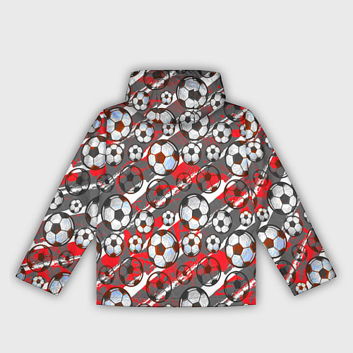 Женская ветровка Футбол паттерны / 3D-Черный – фото 2