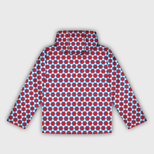 Женская ветровка Вишнёвый многогранник / 3D-Белый – фото 2