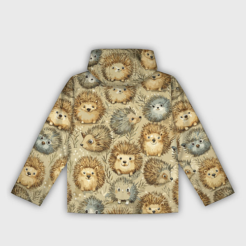 Женская ветровка Паттерн лесной ежик / 3D-Белый – фото 2