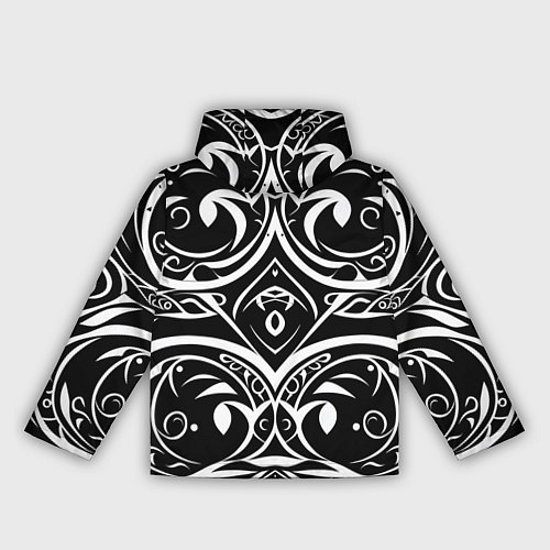 Женская ветровка Белое на чёрном / 3D-Черный – фото 2