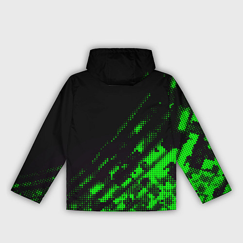 Женская ветровка Dead by daylight green neon / 3D-Белый – фото 2