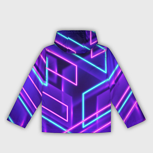 Женская ветровка Neon Geometric / 3D-Белый – фото 2