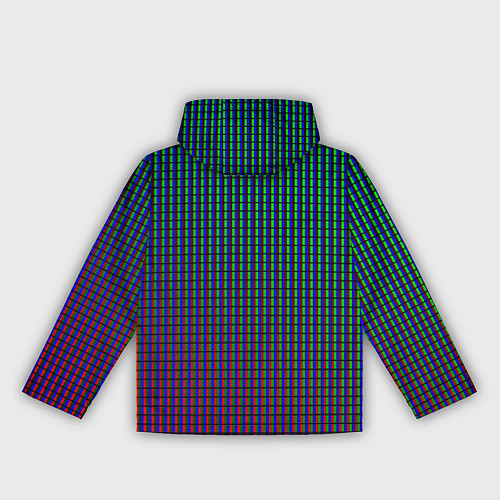 Женская ветровка Неоновые светящиеся полосы / 3D-Черный – фото 2