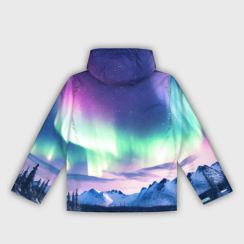 Женская ветровка Северное сияние на природе ai art / 3D-Белый – фото 2