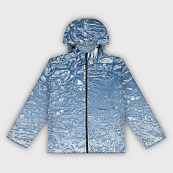 Ветровка с капюшоном женская Текстурный белый рельеф на фоне, цвет: 3D-черный