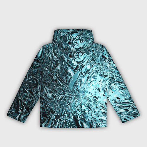 Женская ветровка Эффект жидкого стекла бирюзовый / 3D-Белый – фото 2