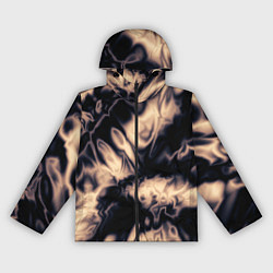Ветровка с капюшоном женская Абстракция шёлк, цвет: 3D-черный