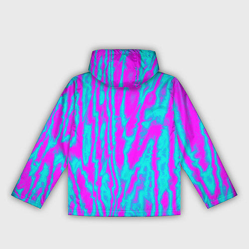Женская ветровка Абстрактные полосы неоновый / 3D-Черный – фото 2