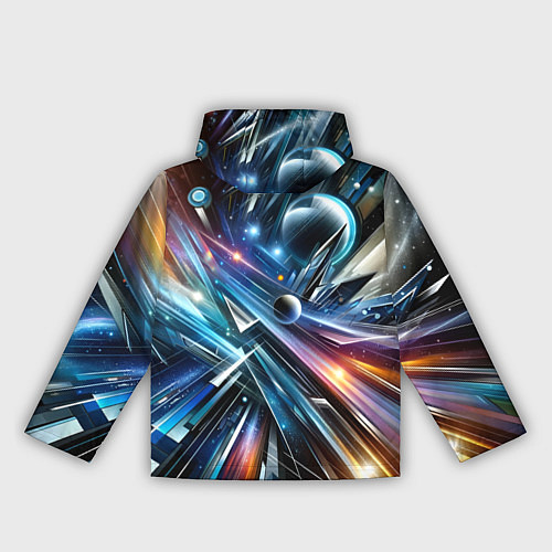 Женская ветровка Космос - футуризм / 3D-Белый – фото 2
