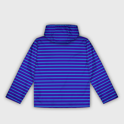 Женская ветровка Неоновые линии циан на темно синем / 3D-Черный – фото 2