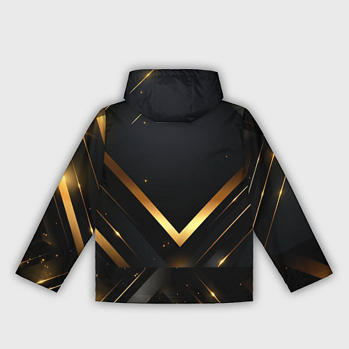 Женская ветровка Gold luxury black abstract / 3D-Белый – фото 2