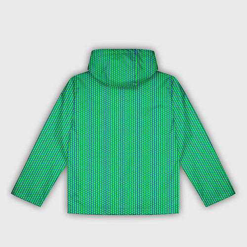 Женская ветровка Паттерн салатовый шестигранник / 3D-Белый – фото 2
