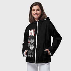 Ветровка с капюшоном женская Ahjin Guild Sung Jin Woo, цвет: 3D-белый — фото 2