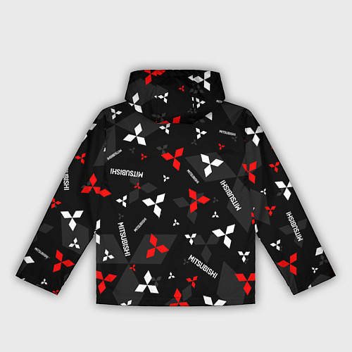 Женская ветровка Mitsubishi - logo pattern / 3D-Белый – фото 2