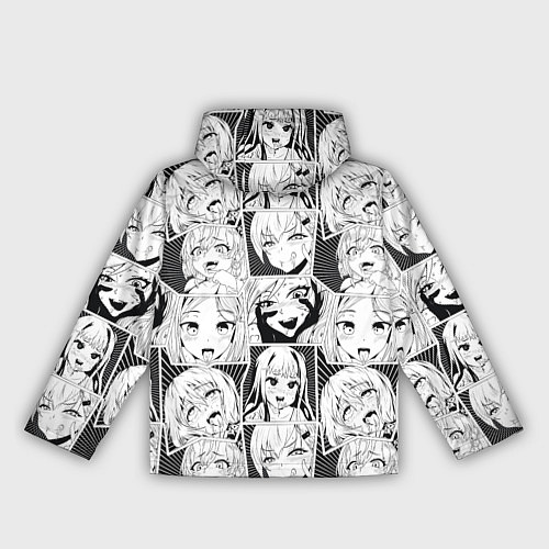 Женская ветровка Ahegao узор / 3D-Черный – фото 2