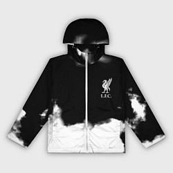 Ветровка с капюшоном женская Liverpool текстура, цвет: 3D-белый