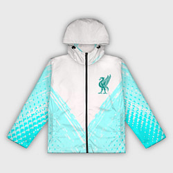 Ветровка с капюшоном женская Liverpool logo texture fc, цвет: 3D-черный