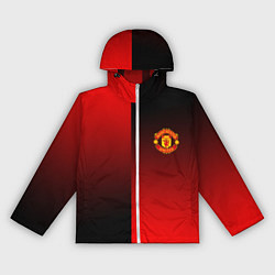 Ветровка с капюшоном женская Манчестер Юнайтед градиент спорт, цвет: 3D-белый