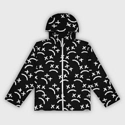Ветровка с капюшоном женская Marshmello pattern music dj, цвет: 3D-белый