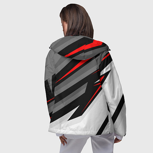 Женская ветровка Helldivers 2: Skull Logo / 3D-Черный – фото 4