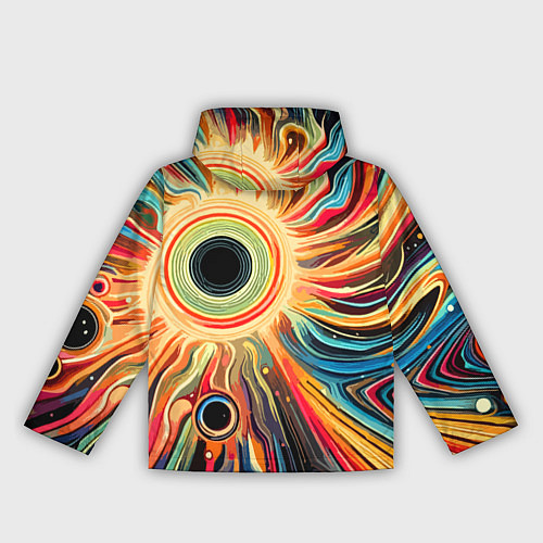 Женская ветровка Space abstraction - ai art / 3D-Белый – фото 2