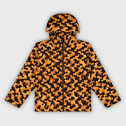 Женская ветровка Золотистый коричневый паттерн мозаика