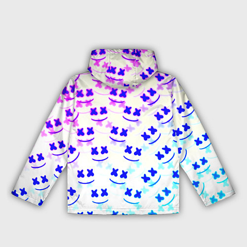 Женская ветровка Marshmello pattern neon / 3D-Белый – фото 2