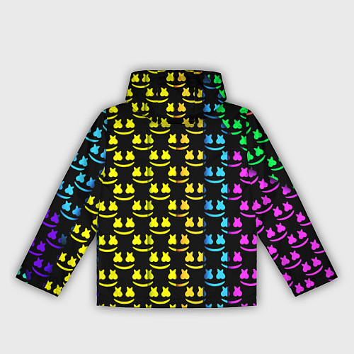 Женская ветровка Marshmello градиент колор / 3D-Черный – фото 2