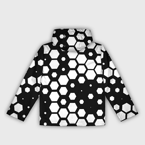 Женская ветровка Белые соты киберпанк / 3D-Белый – фото 2