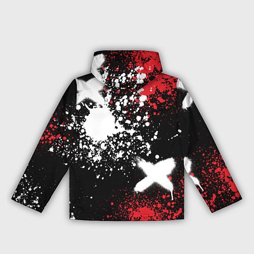Женская ветровка Мазда на фоне граффити и брызг красок / 3D-Белый – фото 2