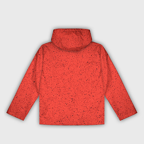 Женская ветровка Текстура цвет оранжевая заря / 3D-Белый – фото 2
