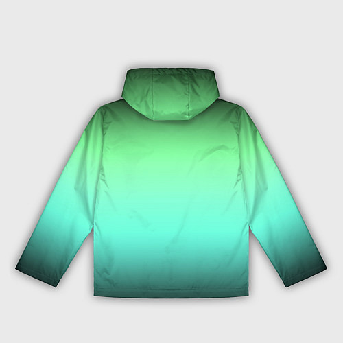 Женская ветровка Градиент изумрудно-чёрный / 3D-Черный – фото 2