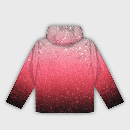 Женская ветровка Градиент розово-чёрный брызги / 3D-Черный – фото 2