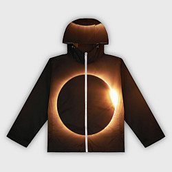 Ветровка с капюшоном женская Полнолуние, цвет: 3D-белый