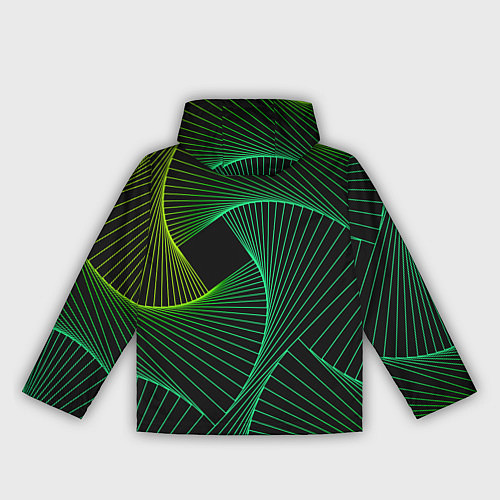 Женская ветровка Сетка скрученных линий / 3D-Черный – фото 2