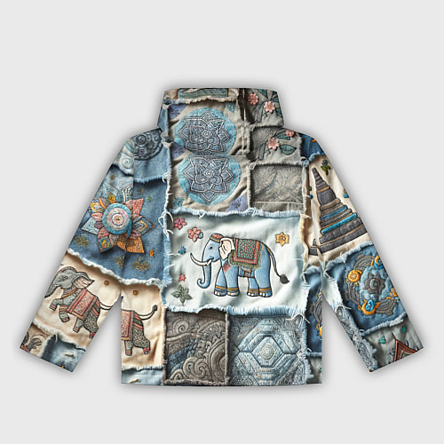 Женская ветровка Пэчворк из Тайланда / 3D-Черный – фото 2