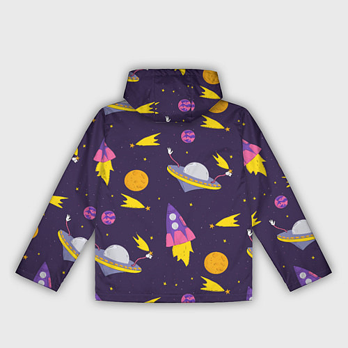 Женская ветровка Космические приключения / 3D-Черный – фото 2
