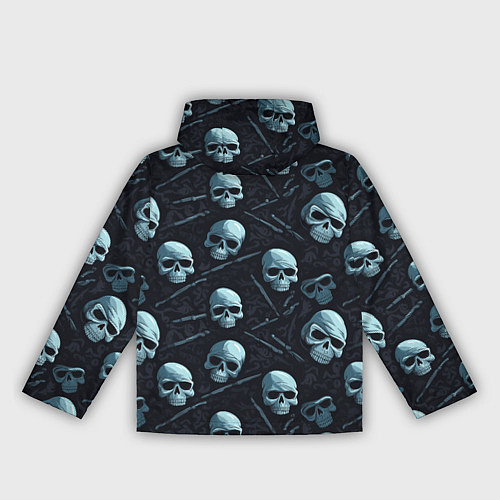 Женская ветровка Черепа с ножами / 3D-Белый – фото 2