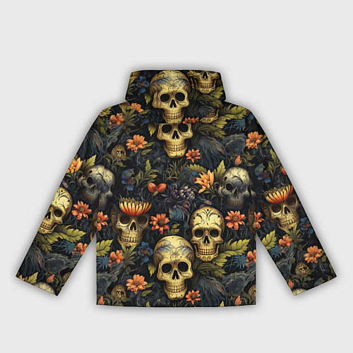 Женская ветровка Осень и черепа / 3D-Белый – фото 2