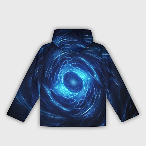 Женская ветровка Взрыв синий геометрической абстракции / 3D-Белый – фото 2