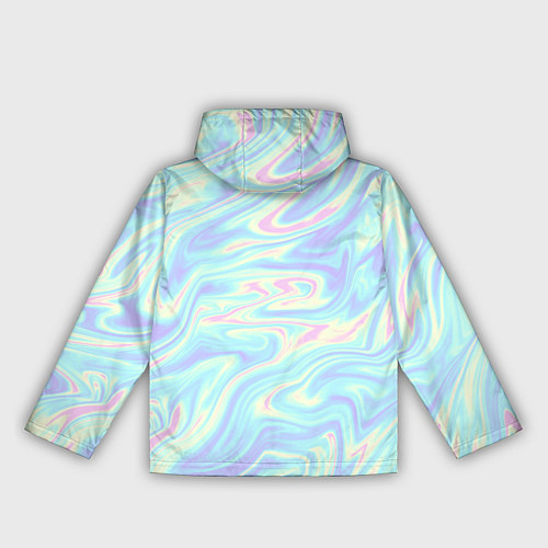 Женская ветровка Жидкая абстракция / 3D-Белый – фото 2