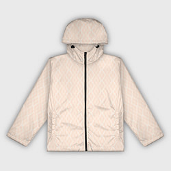 Ветровка с капюшоном женская Полосы узоры светло-бежевый, цвет: 3D-черный