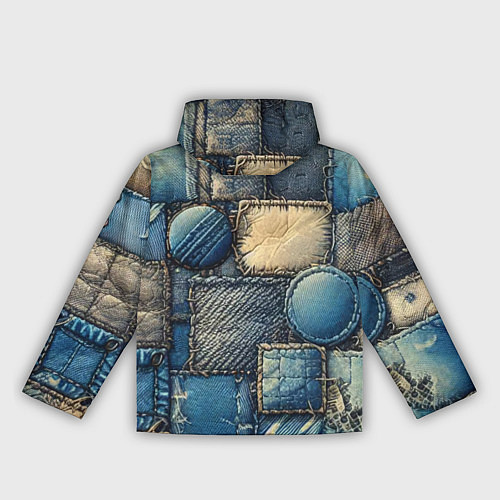 Женская ветровка Denim patchwork - ai art / 3D-Белый – фото 2