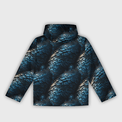 Женская ветровка Синяя стальная броня / 3D-Белый – фото 2