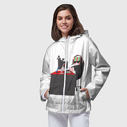 Ветровка с капюшоном женская МАМЕН ХАЦКЕР, цвет: 3D-белый — фото 2
