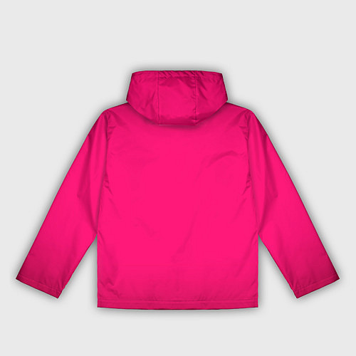 Женская ветровка Фуксия мягкий градиент / 3D-Белый – фото 2