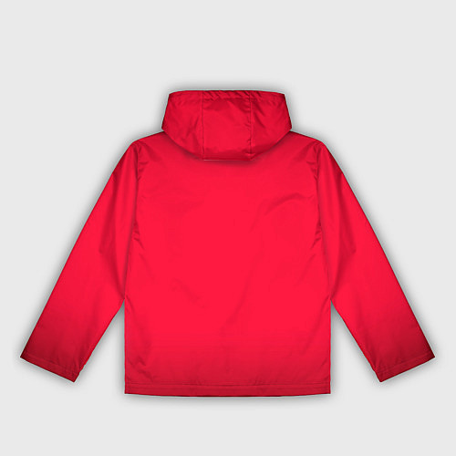 Женская ветровка Карминово-красный мягкий градиент с затемнением / 3D-Черный – фото 2