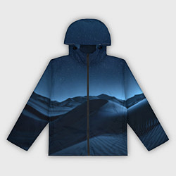 Ветровка с капюшоном женская Дюна - звездное небо, цвет: 3D-черный