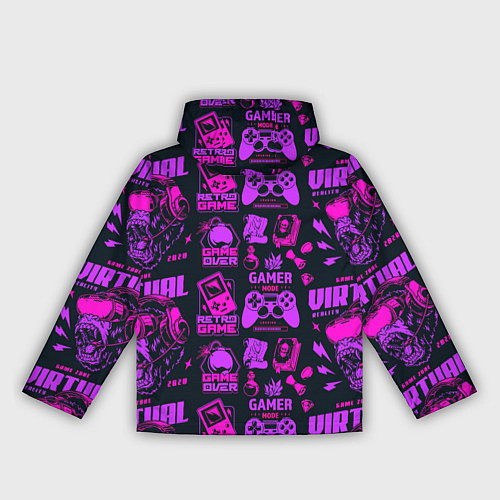 Женская ветровка Virtual reality lettering / 3D-Черный – фото 2